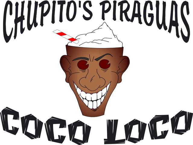 piraguas, fun, coconut,,Chupito's Coco Loco,clipart,lineart,vector clip art,line art,t-shirt,designs,silk,screen,teeshirts,screen-printing,embroidery,logo,mascot,This is another fun t-shirt design we did for Chupito's Piraguas in Worcester MA. It was fun to pick different fonts and ways to arrange it.,T-Shirts All Day,Worcester,MA,01609
